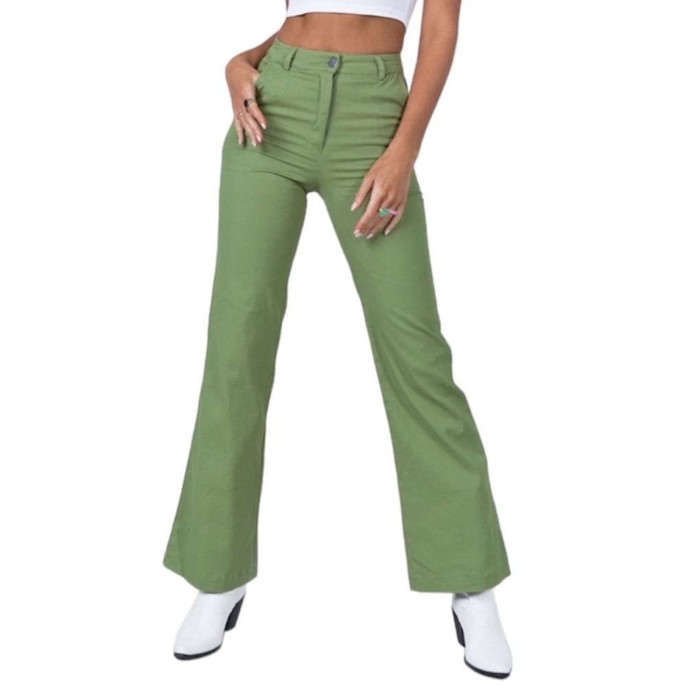 Princess Polly Carson Pants Green